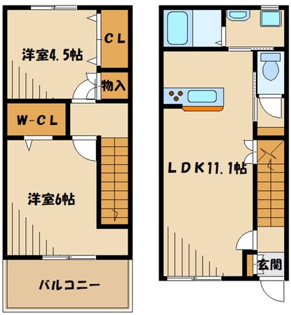 Ｇｌｙｃｉｎｅ　Ｃｏｔｅａｕの物件間取画像